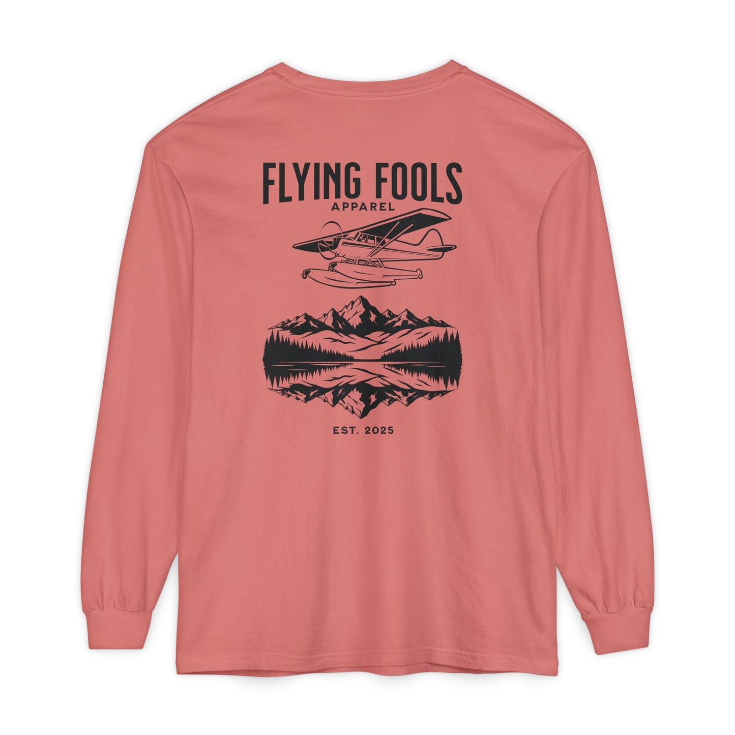 Flying Fools Long Sleeve Seaplane & Mountain Tee