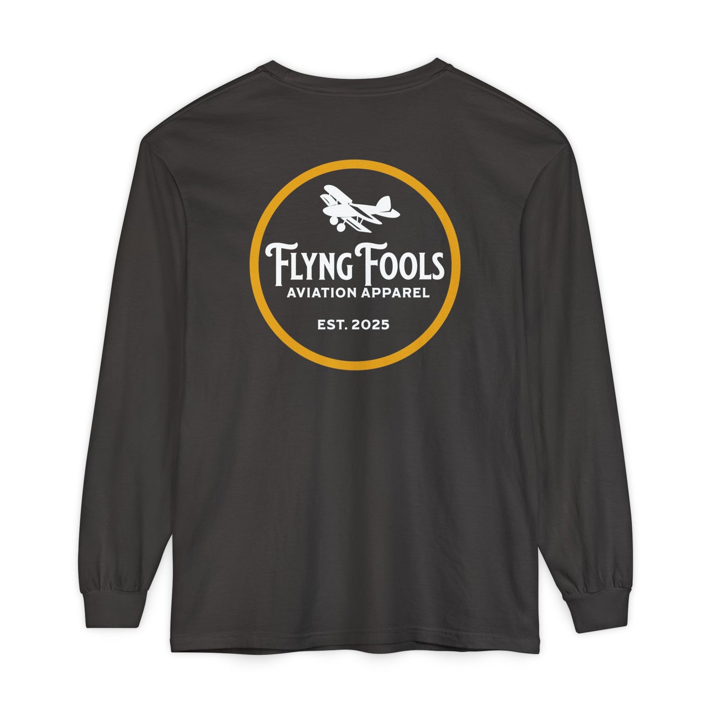 Flying Fools Aviation Long Sleeve Tee — 'Flying Fools' Logo