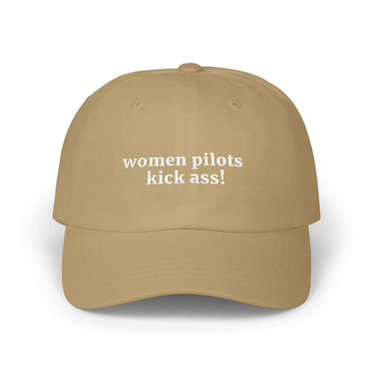 Women Pilots Kick Ass! Dad Hat