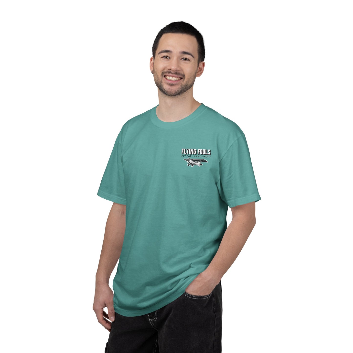 Flying Fools Fly Far • Land Short T-Shirt