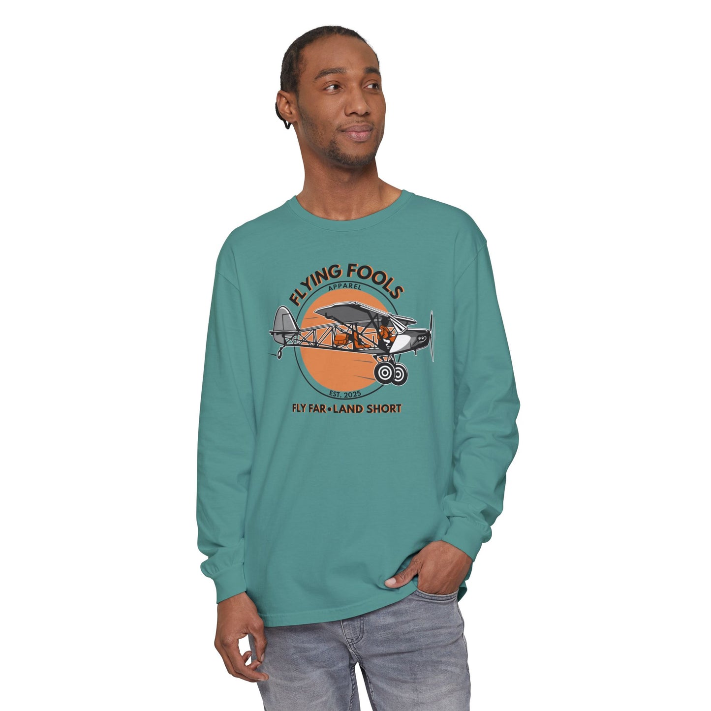 Flying Fools Backcountry Airplane Long Sleeve Tee