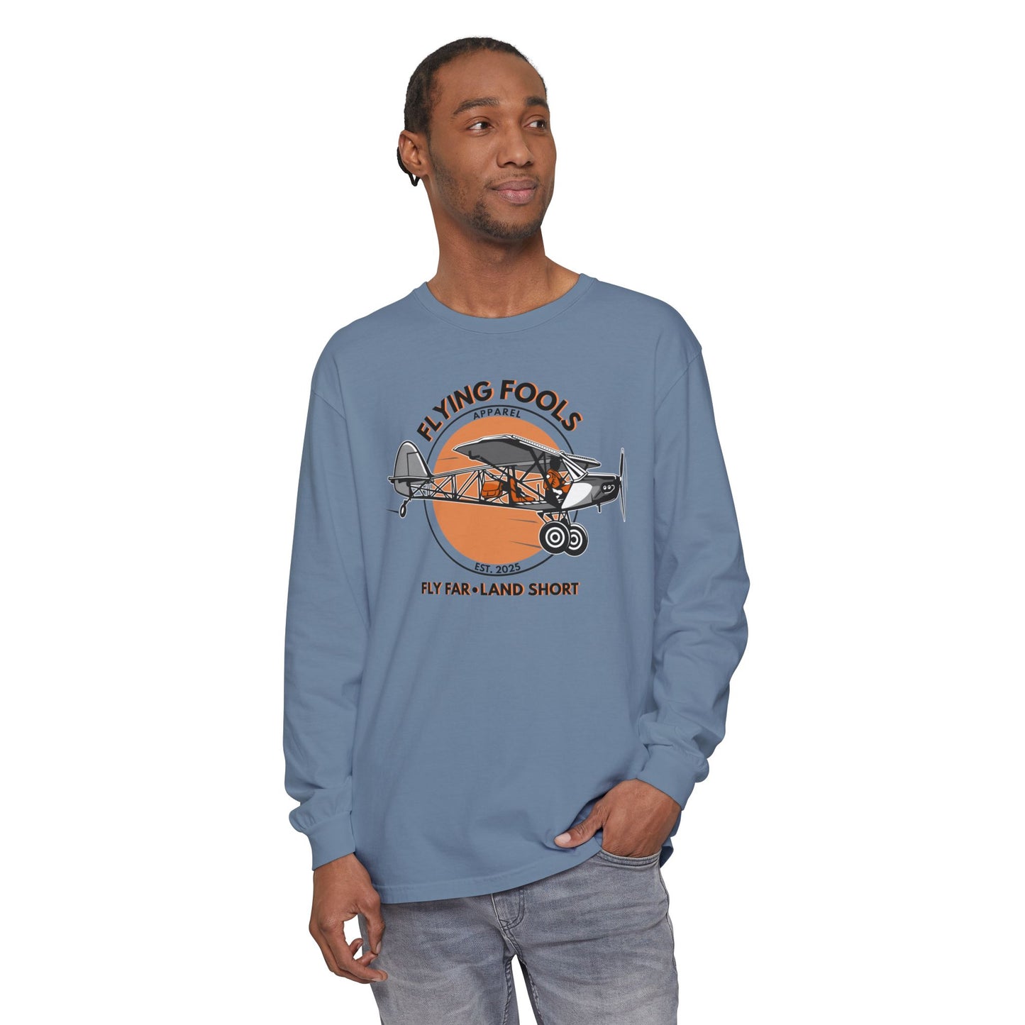 Flying Fools Backcountry Airplane Long Sleeve Tee