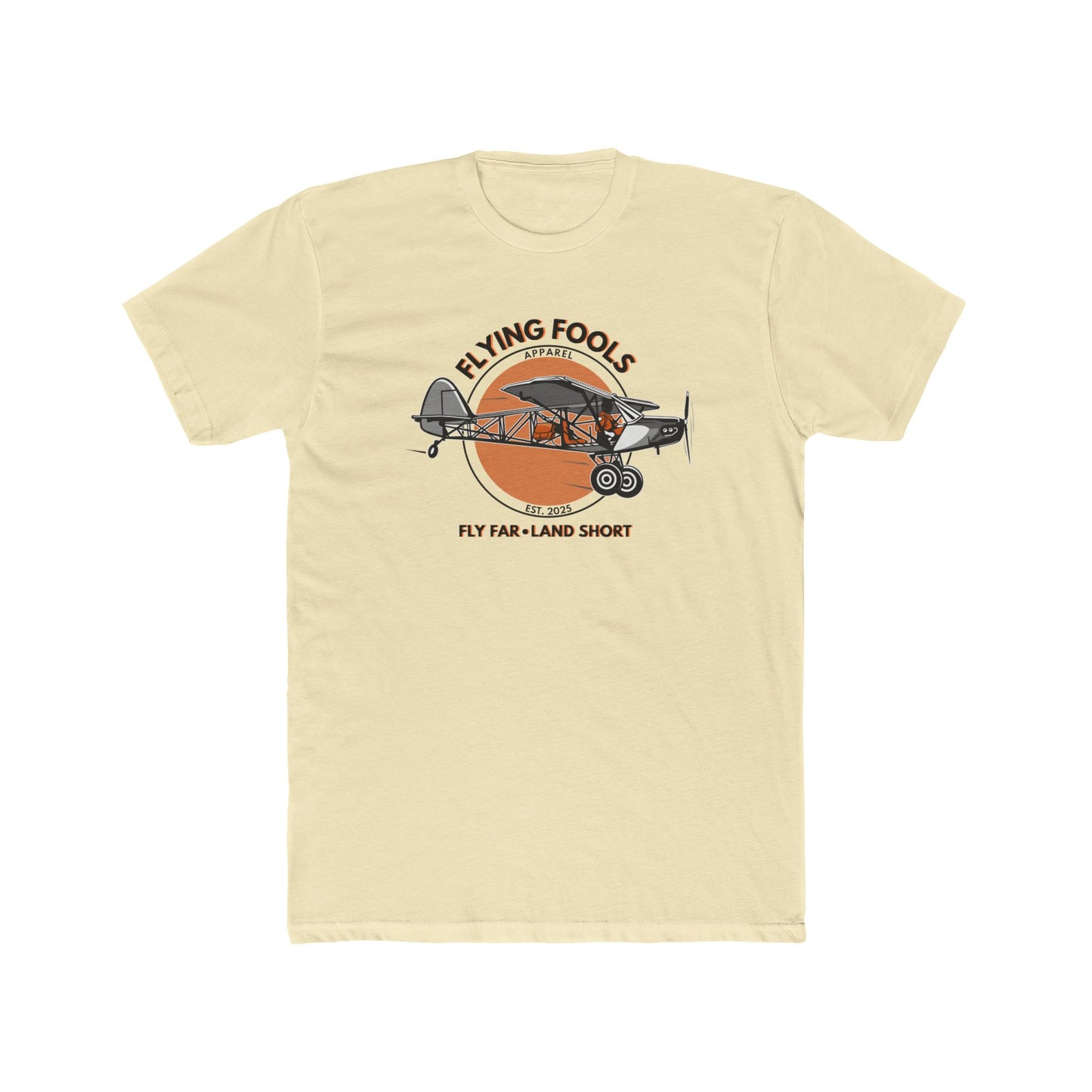 Flying Fools Naked STOL Plane T-Shirt
