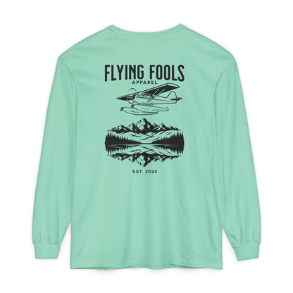 Flying Fools Long Sleeve Seaplane & Mountain Tee