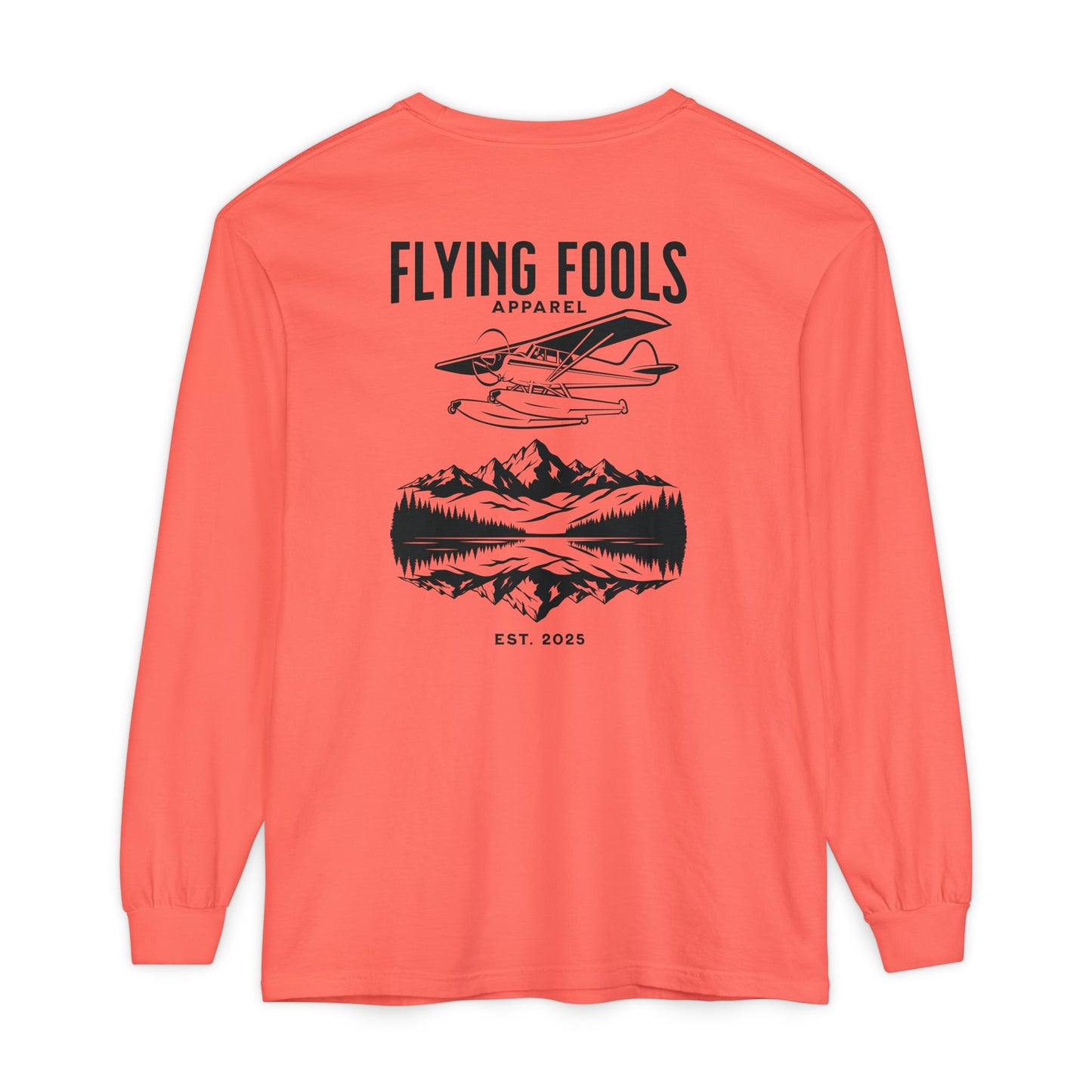Flying Fools Long Sleeve Seaplane & Mountain Tee