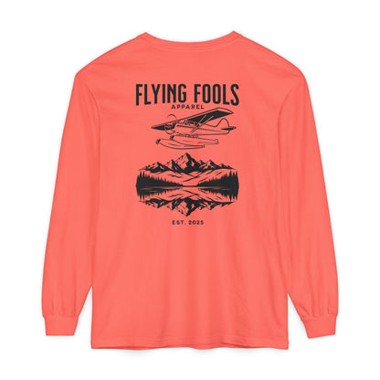 Flying Fools Long Sleeve Seaplane & Mountain Tee