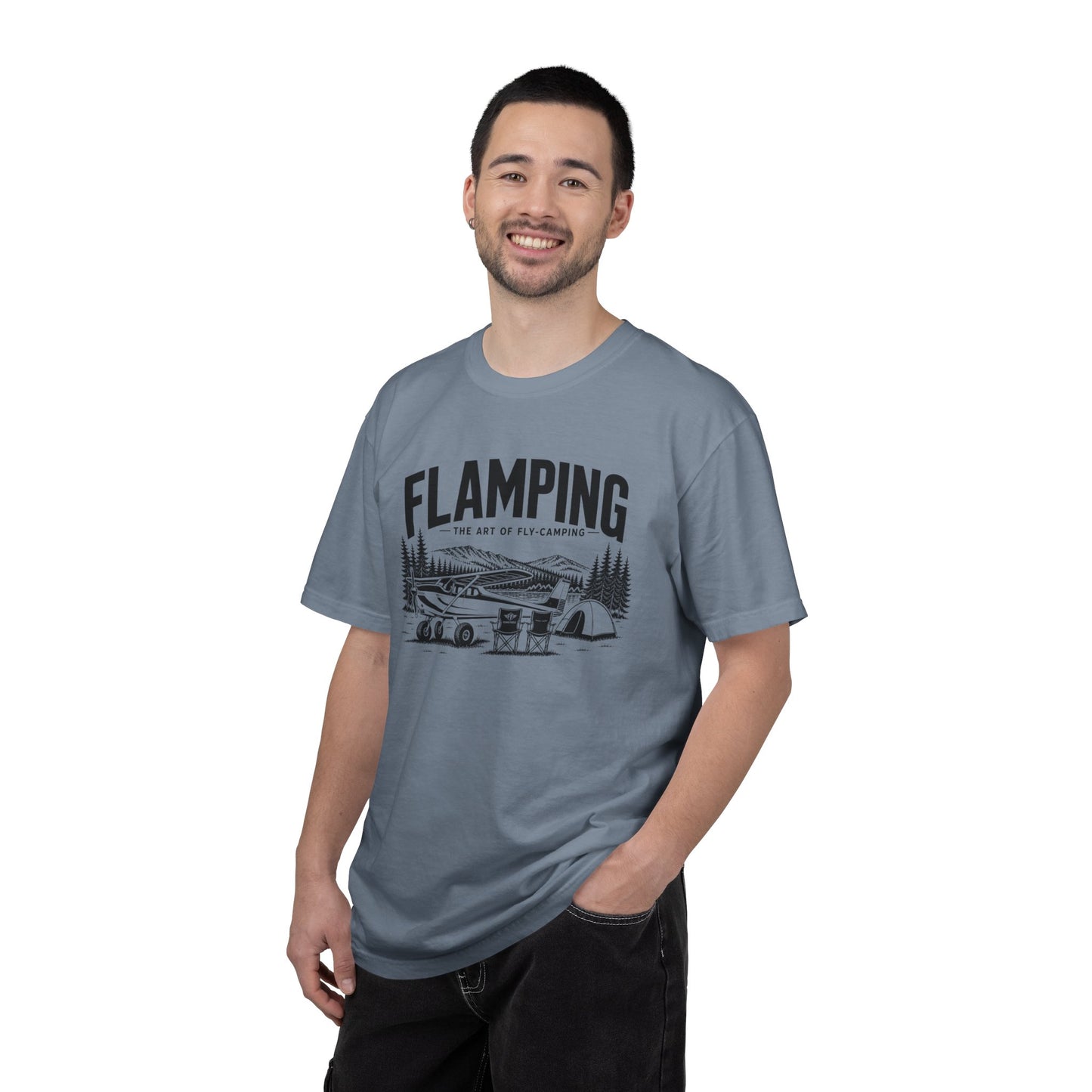 Fly-Camping 'Flamping' Aviation T-Shirt