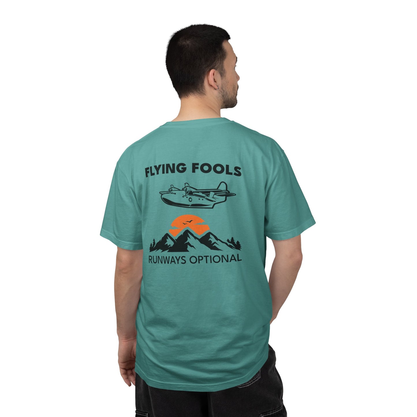 Flying Fools Seaplane T-Shirt — Runways Optional