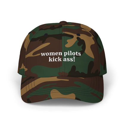 Women Pilots Kick Ass! Dad Hat