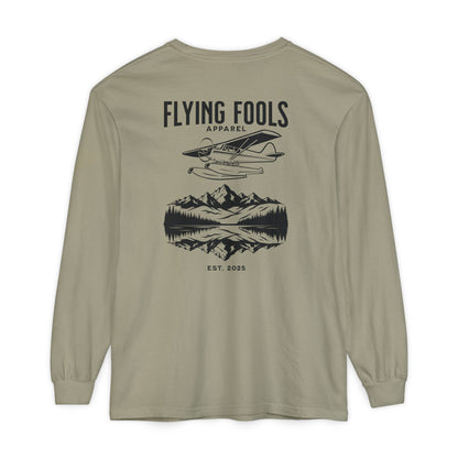 Flying Fools Long Sleeve Seaplane & Mountain Tee
