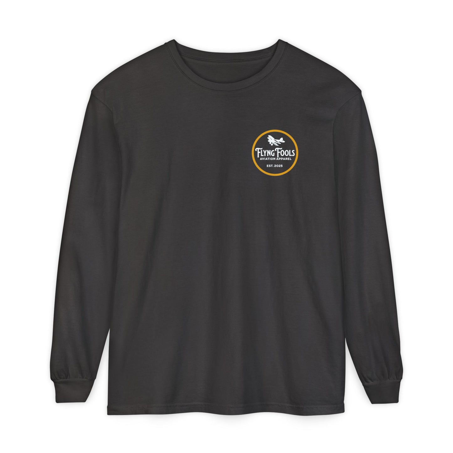 Flying Fools Aviation Long Sleeve Tee — 'Flying Fools' Logo