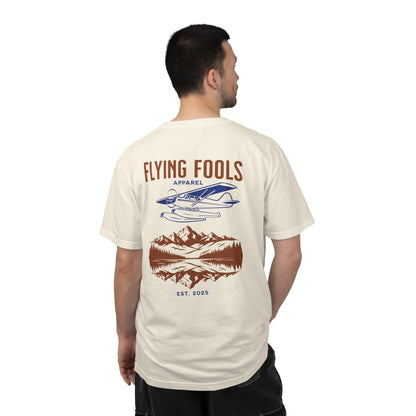 Flying Fools Vintage Seaplane & Mountain T-Shirt