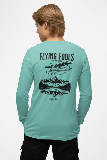 Flying Fools Long Sleeve Seaplane & Mountain Tee