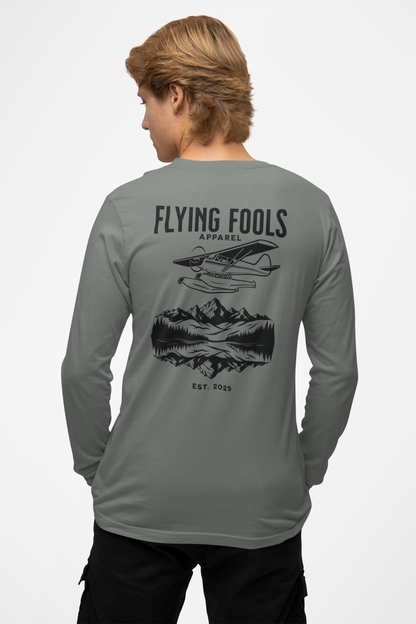 Flying Fools Long Sleeve Seaplane & Mountain Tee