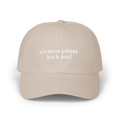 Women Pilots Kick Ass! Dad Hat