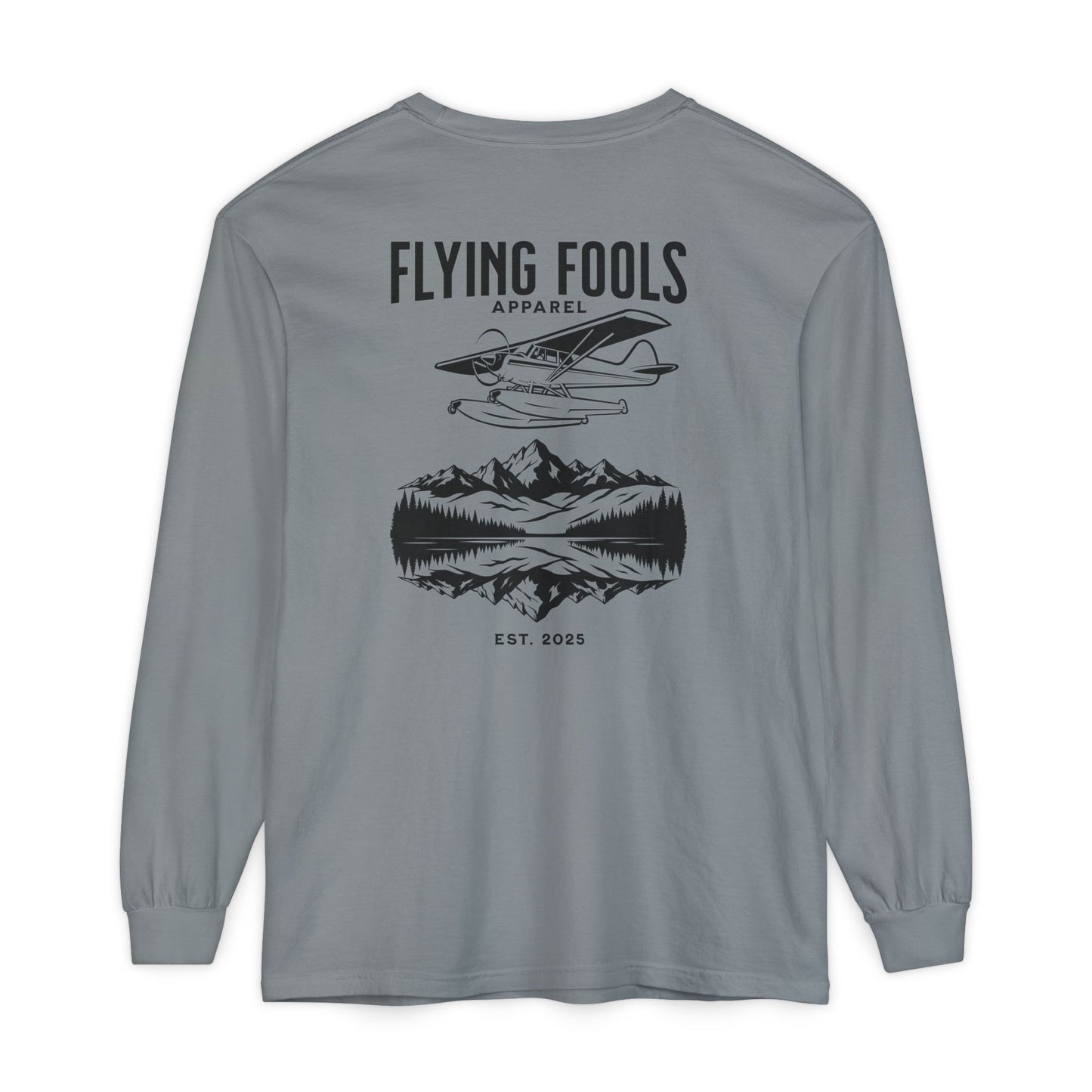 Flying Fools Long Sleeve Seaplane & Mountain Tee