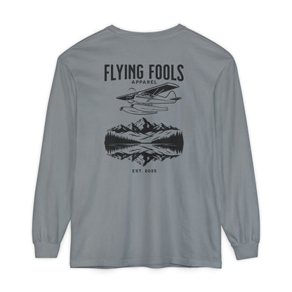 Flying Fools Long Sleeve Seaplane & Mountain Tee