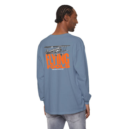 Flying Fools Vintage Biplane Long Sleeve