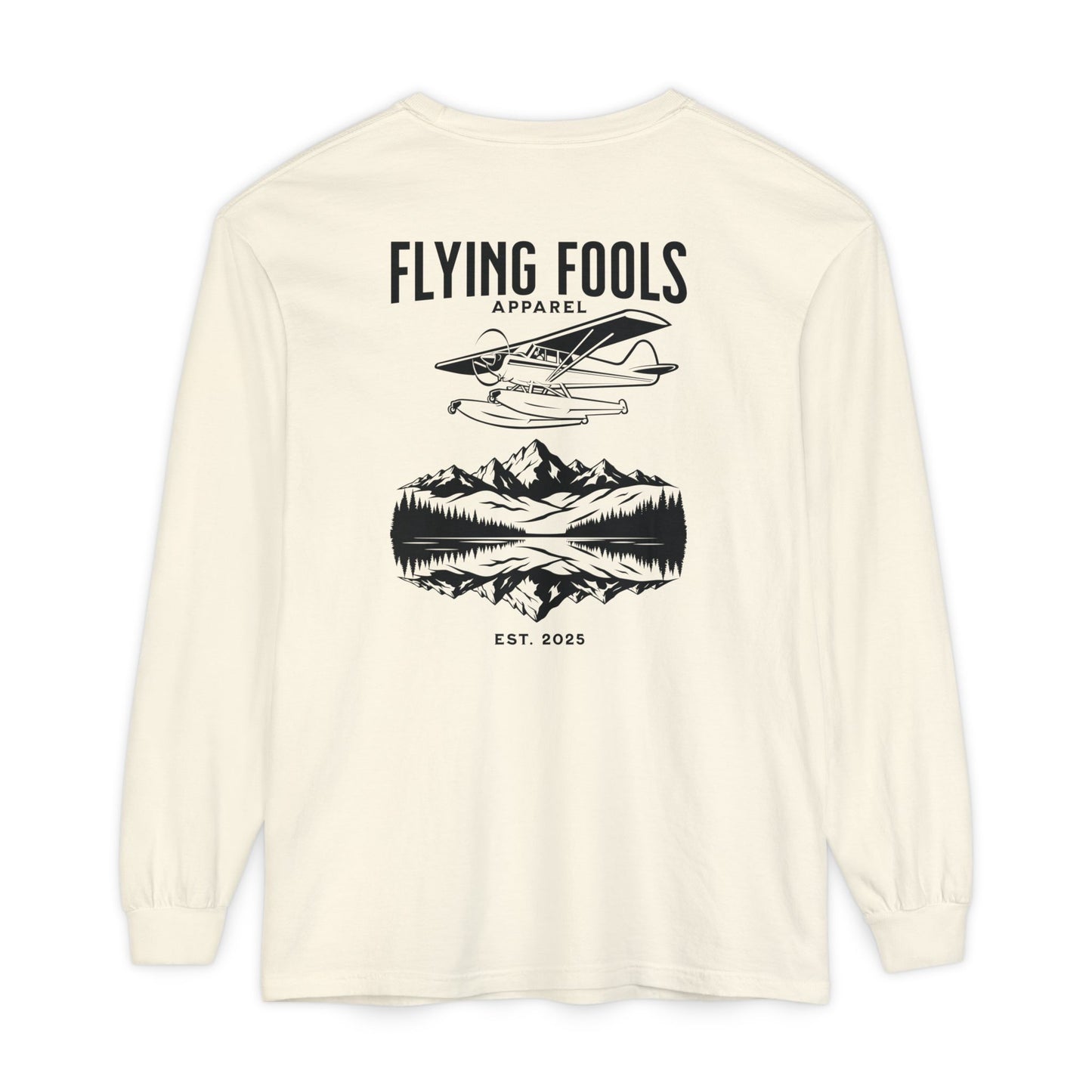 Flying Fools Long Sleeve Seaplane & Mountain Tee