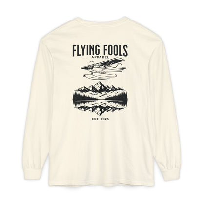 Flying Fools Long Sleeve Seaplane & Mountain Tee