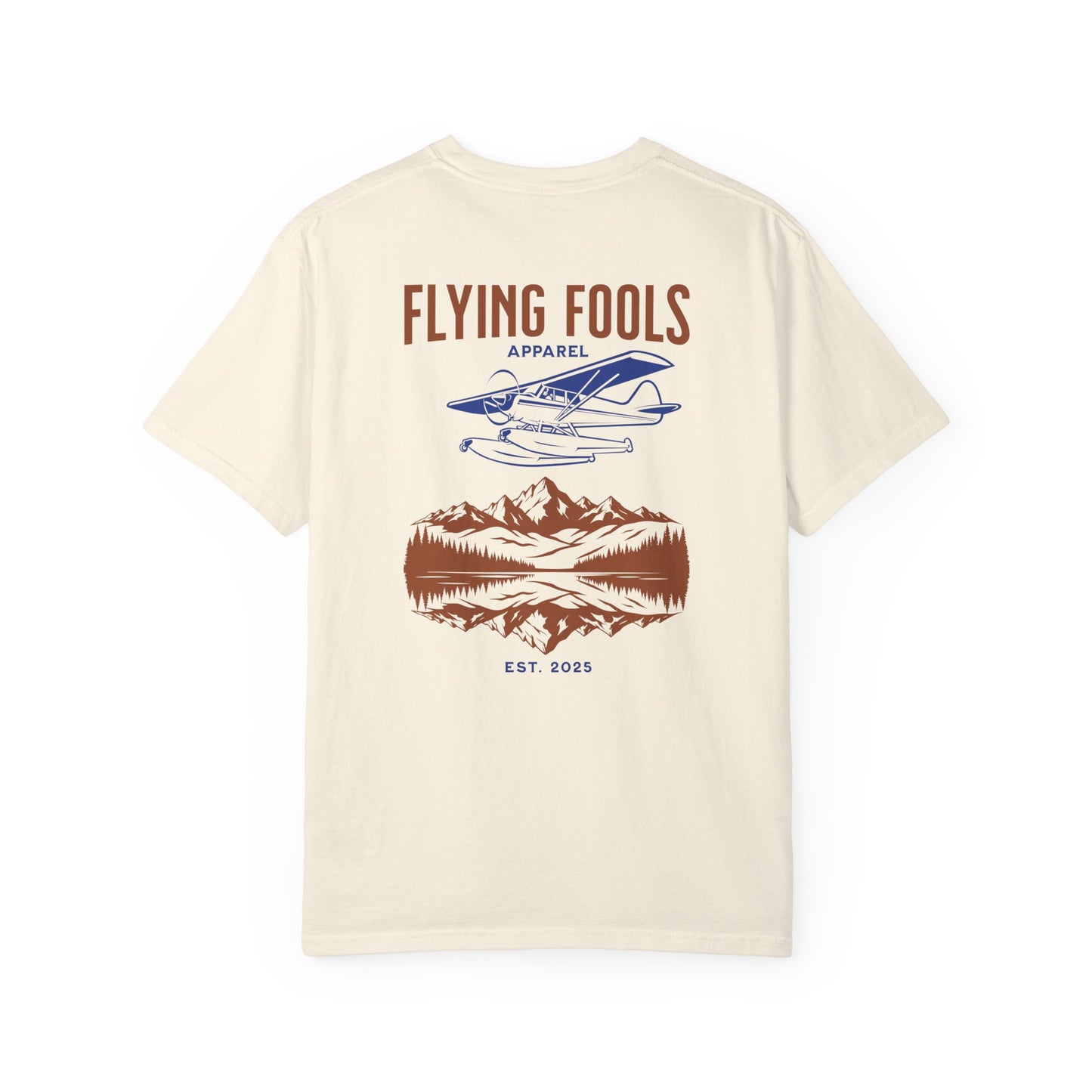 Flying Fools Vintage Seaplane & Mountain T-Shirt