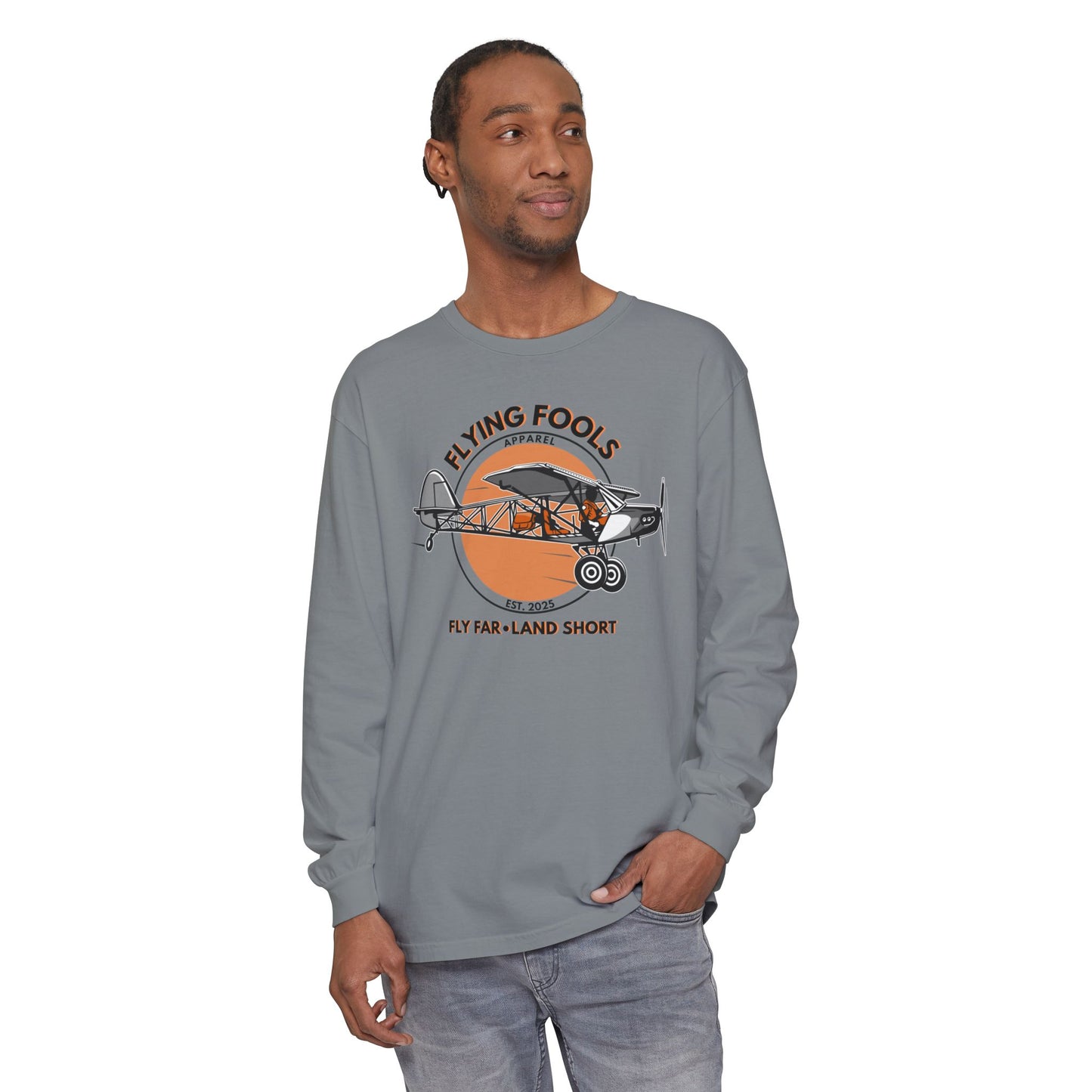 Flying Fools Backcountry Airplane Long Sleeve Tee