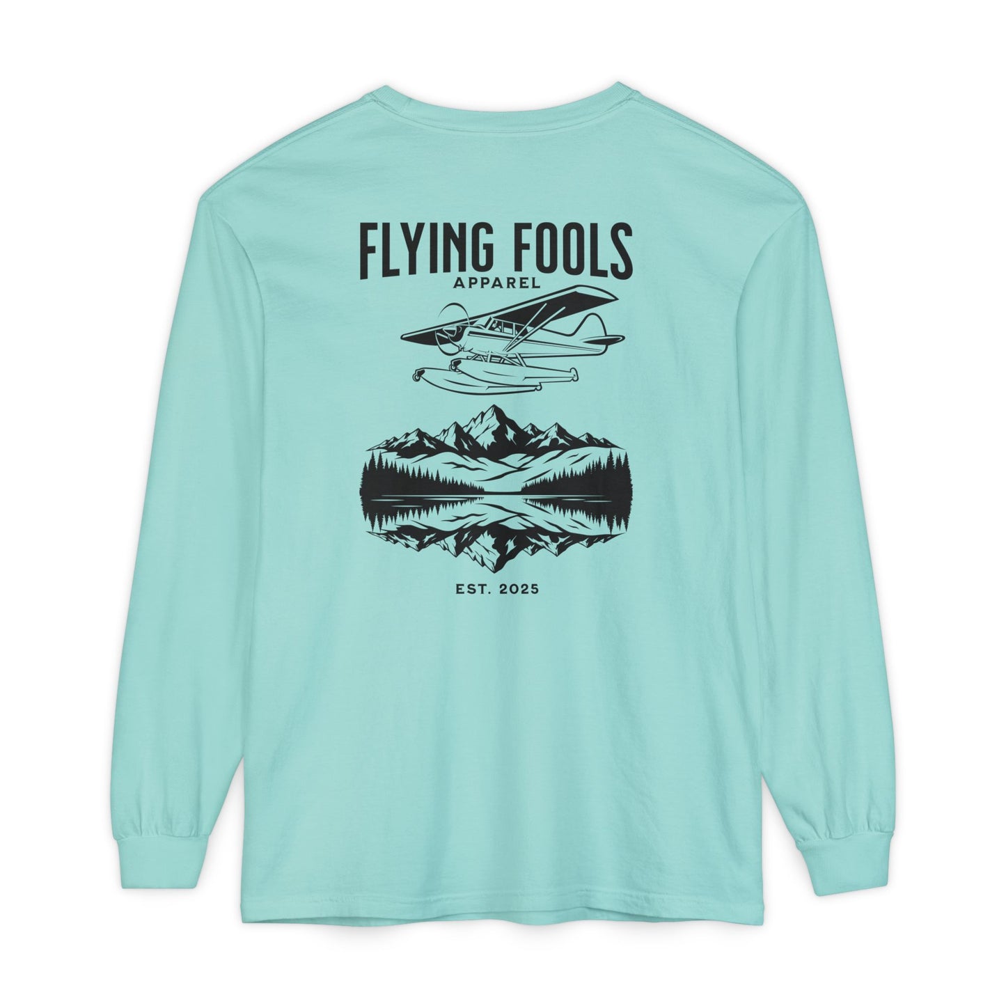 Flying Fools Long Sleeve Seaplane & Mountain Tee
