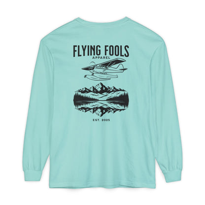 Flying Fools Long Sleeve Seaplane & Mountain Tee