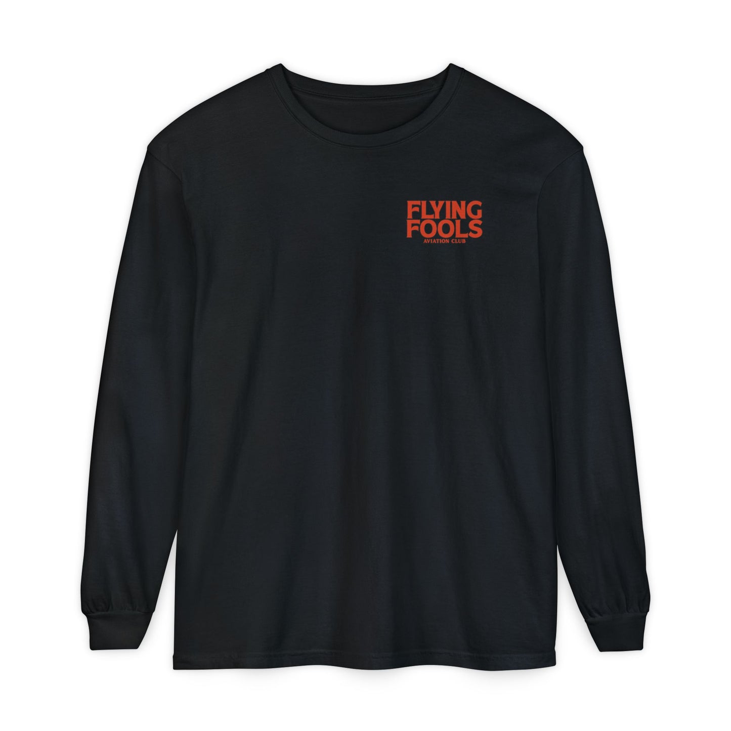 Flying Fools Vintage Biplane Long Sleeve