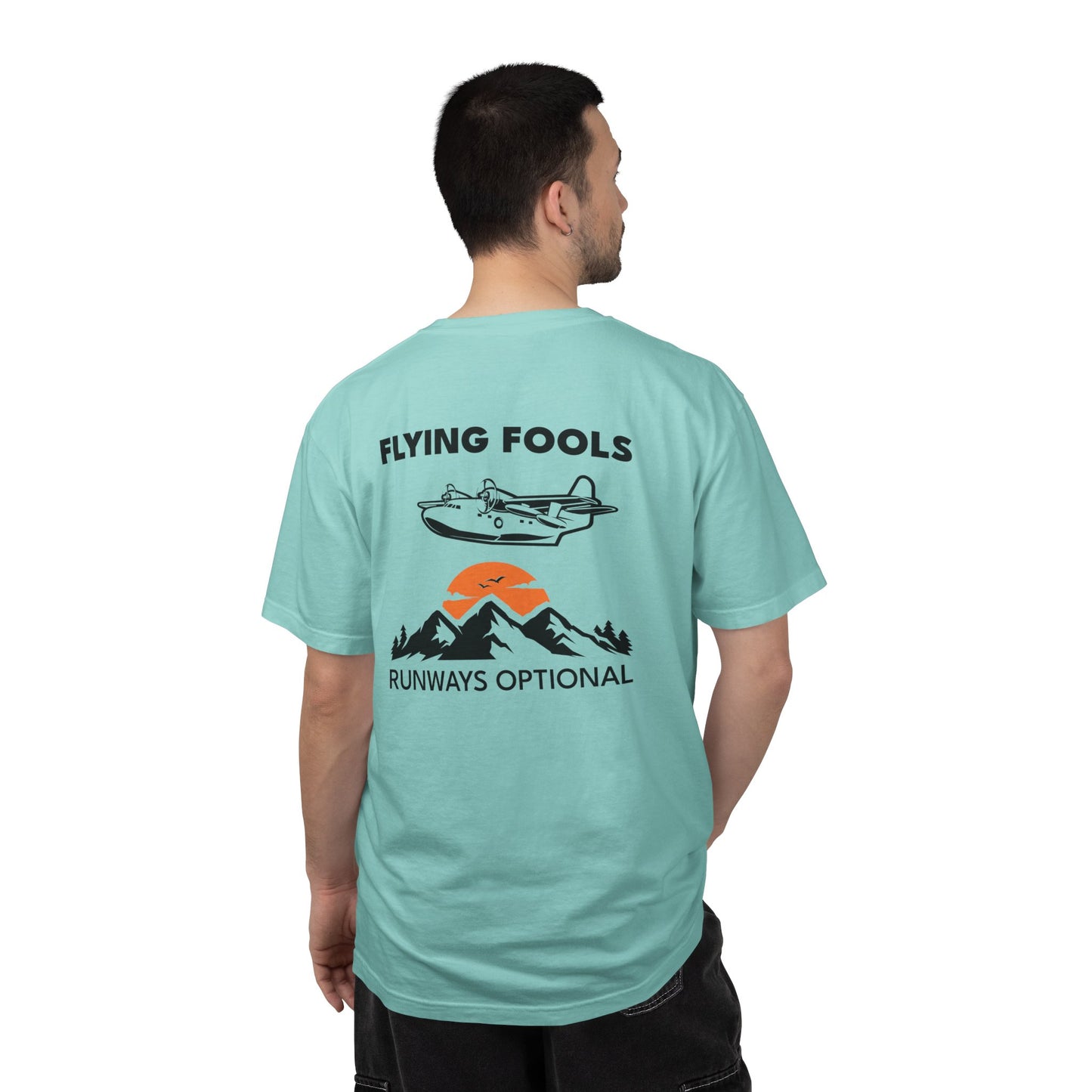 Flying Fools Seaplane T-Shirt — Runways Optional