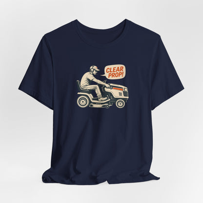 Lawn Mower 'Clear Prop!