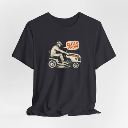 Lawn Mower 'Clear Prop!