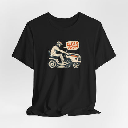 Lawn Mower 'Clear Prop!