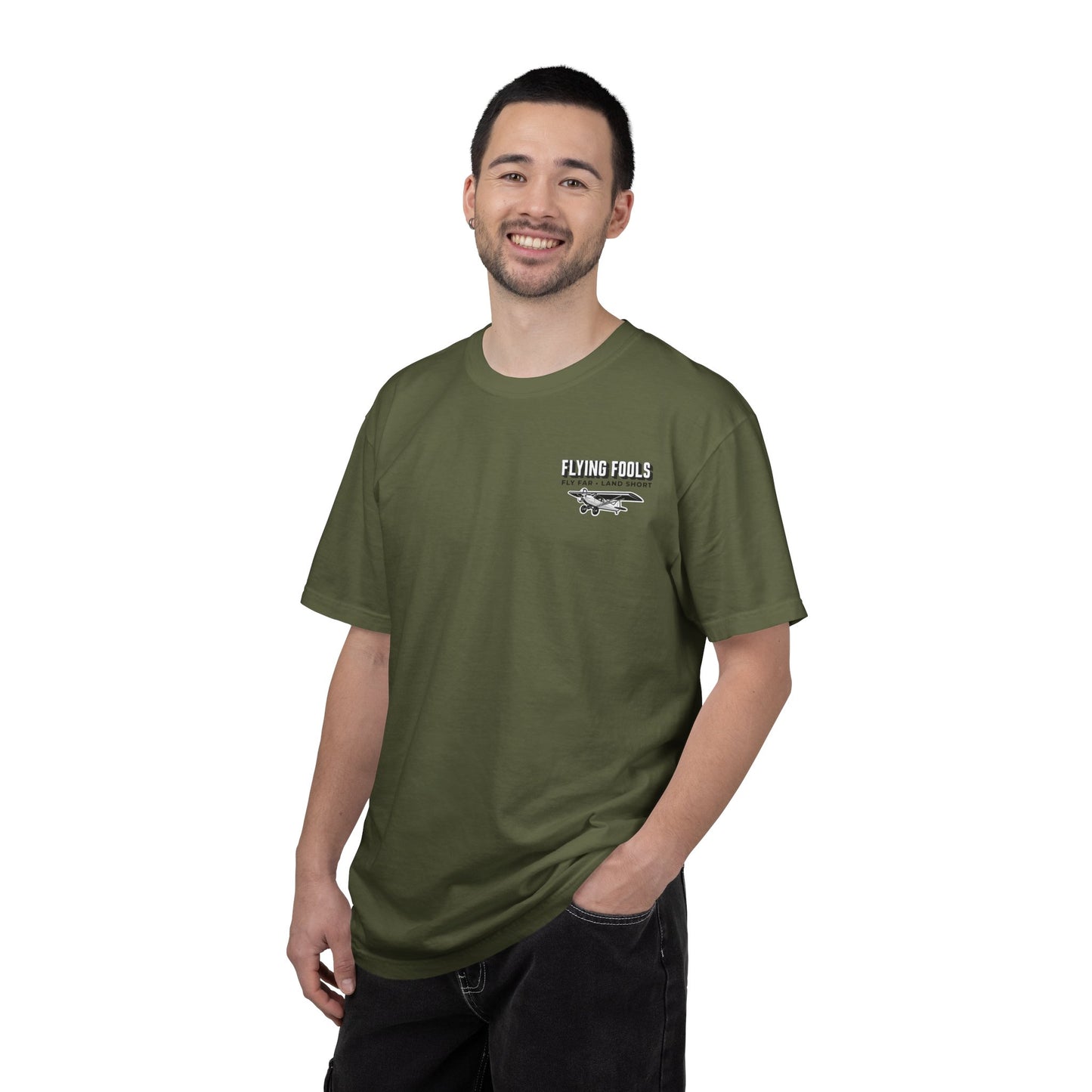 Flying Fools Fly Far • Land Short T-Shirt