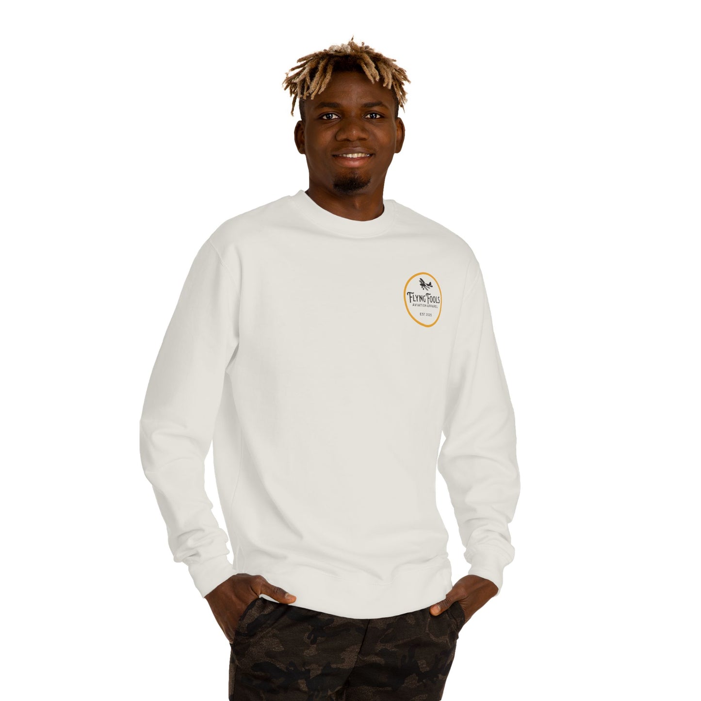 Flying Fools Original Logo Aviation Crewneck