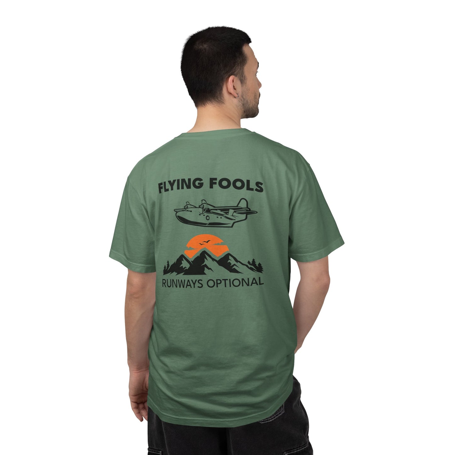 Flying Fools Seaplane T-Shirt — Runways Optional
