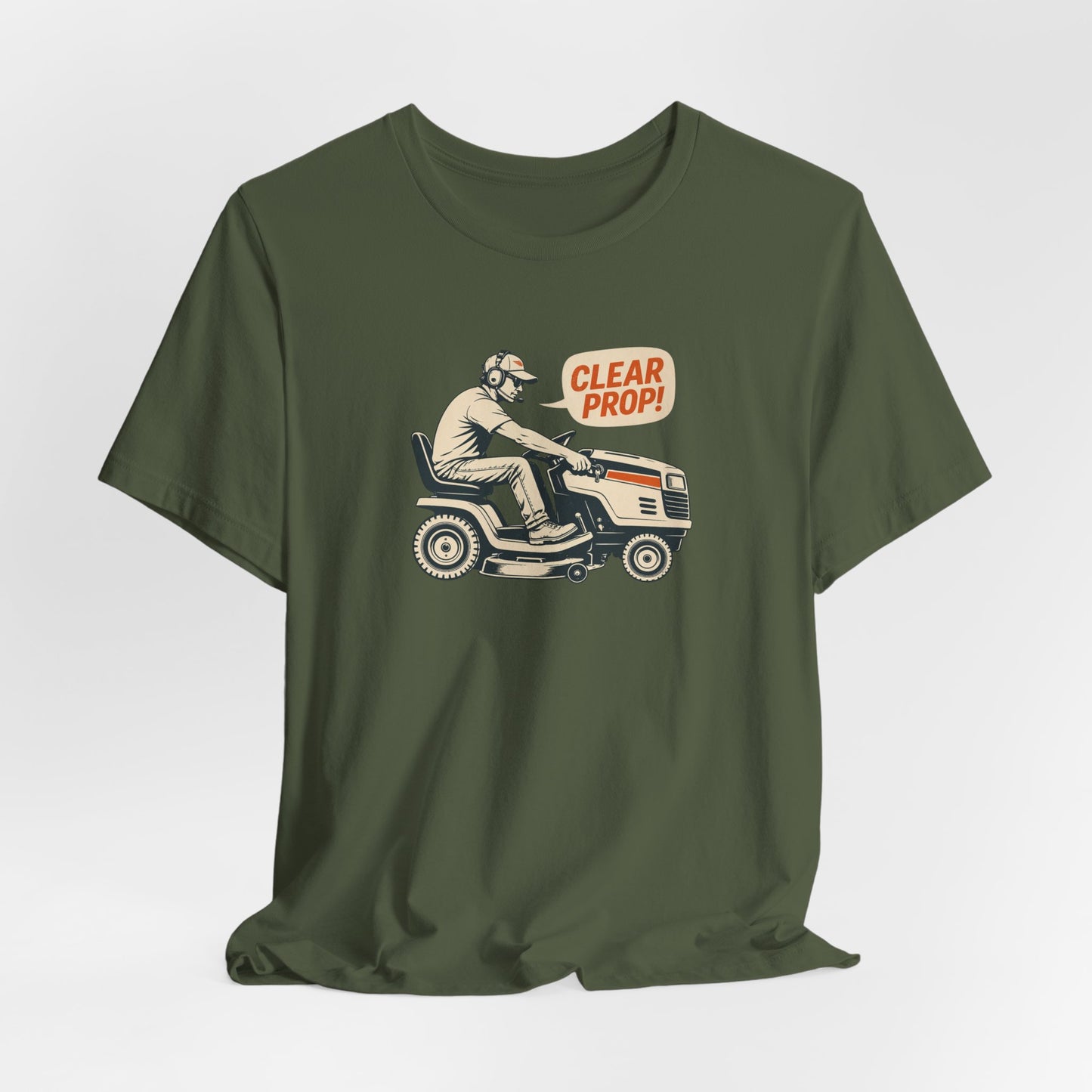 Lawn Mower 'Clear Prop!