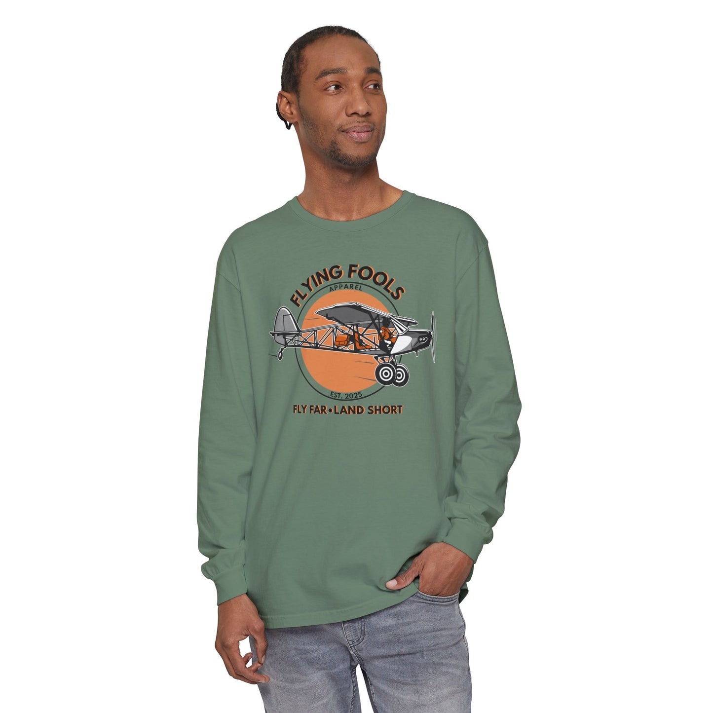 Flying Fools Backcountry Airplane Long Sleeve Tee