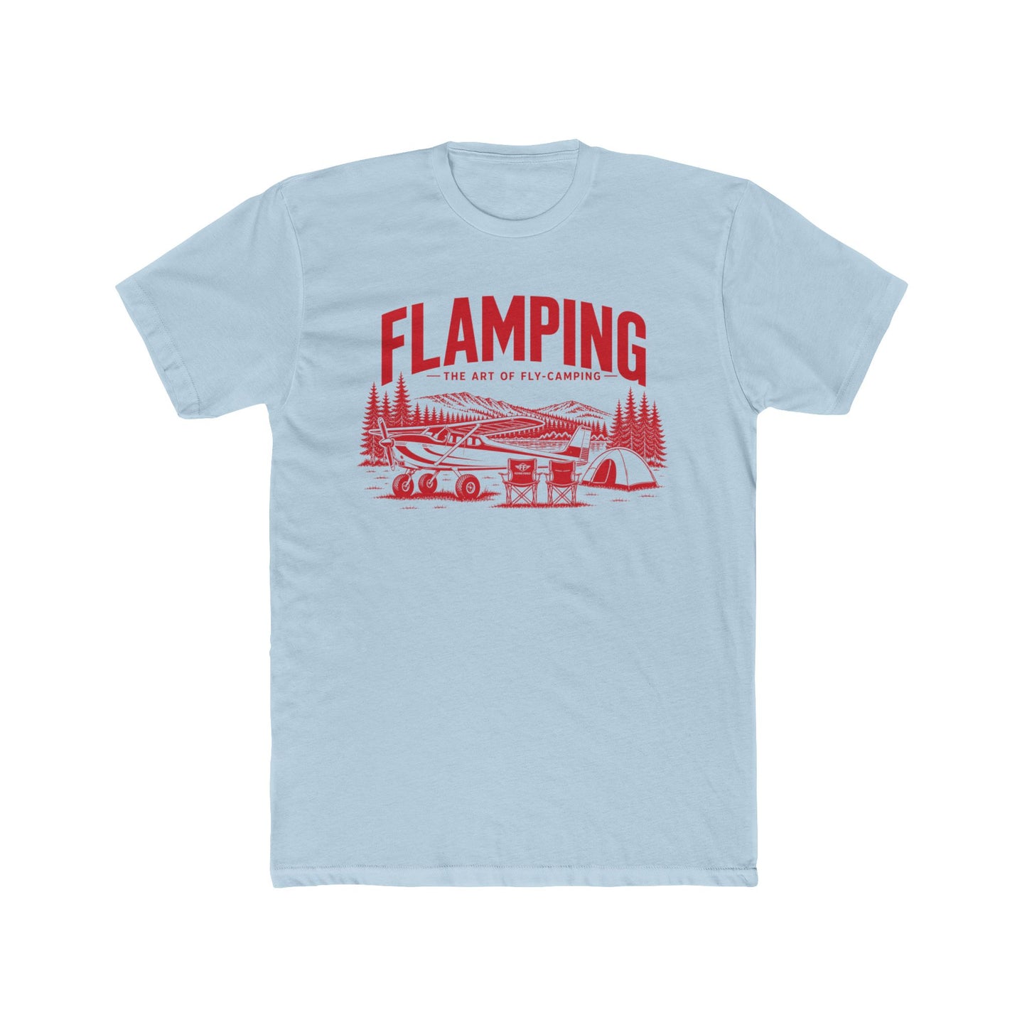Flying Fools "Flamping" Fly- Camping Tee