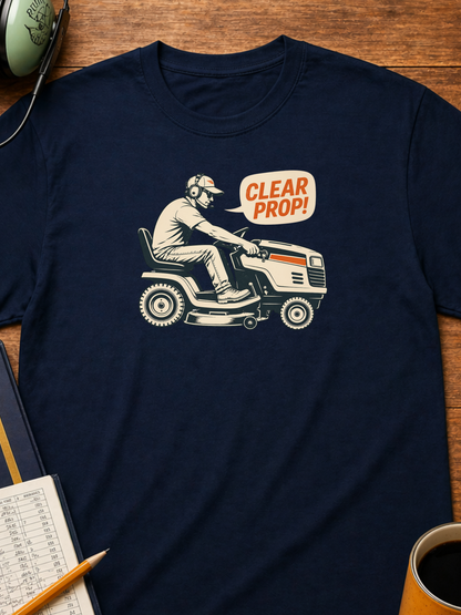 Lawn Mower 'Clear Prop!